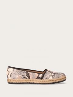 Espadryle w wężowy print