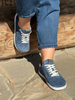 Niebieskie zamszowe barefoot-y
