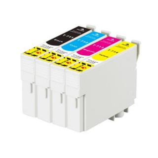 Zgodny komplet tuszy do Epson T0711 T0712 T0713 T0714 (T711 T712 T713 T714)