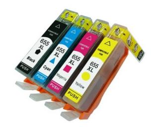 Zgodny komplet tuszy do HP 655 XL