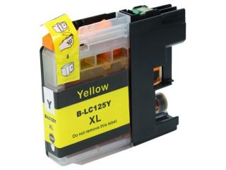 Zgodny tusz do Brother LC125Y yellow  zamiennik