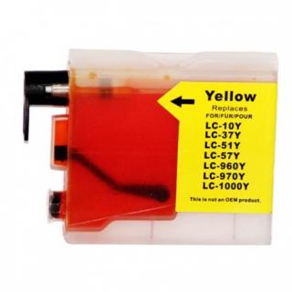 Zgodny tusz do Brother LC970Y LC1000Y yellow  zamiennik