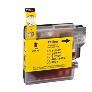 Zgodny tusz do Brother LC980Y LC1100Y yellow  zamiennik