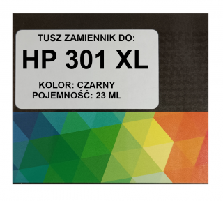 Zgodny tusz do HP 301XL 23ml czarny DeskJet 1050 2050 3000 3050 CH563EE