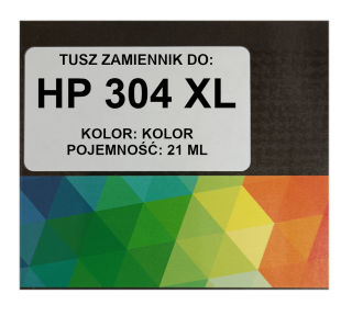 Zgodny tusz do HP 304XL 21ml kolor DeskJet 2620 3730 3720 N9K07AE