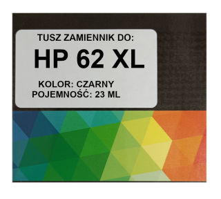 Zgodny tusz do HP 62 XL 23ml czarny OffIceJet 5740 5742 5744 8040 8045 C2P05A (62XL)