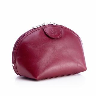 Damska kosmetyczka skórzana K-05 S Bordo