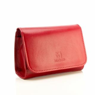 Damska kosmetyczka skórzana K-10 S Rosso
