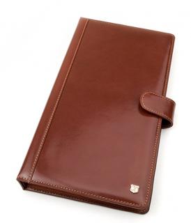 Ekskluzywny receptariusz skórzany, etui na recepty, receptownik R-051W