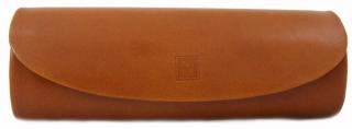Etui skórzane na okulary EN-146 Koniak