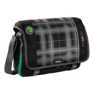 Młodzieżowa torba na ramię, szkolna, COOCAZOO HANGDANG - Classic Check Black