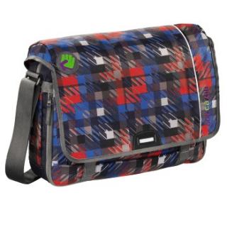 Młodzieżowa torba na ramię, szkolna, COOCAZOO HANGDANG - Dope Square Red