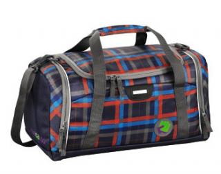 Młodzieżowa torba sportowa, szkolna, COOCAZOO SPORTERPORTER Check Peacoat II