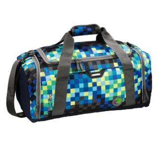 Młodzieżowa torba sportowa, szkolna, COOCAZOO SPORTERPORTER L  	Deep Jungle Check
