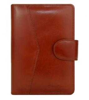 SKÓRZANY ORGANIZER, format B6, planer 0212 Koniak