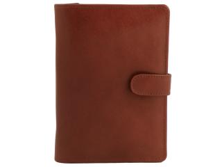 SKÓRZANY ORGANIZER, format B6, planer 0710 Koniak