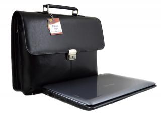 Teczka biznesowa skórzana, torba z miejscem na laptopa 16" marki Falcon,wzór 2564