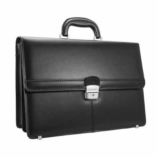 Teczka biznesowa skórzana z miejscem na laptop i dokumenty T-13M