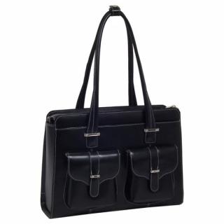 Torba damska biznesowa z miejscem na laptop ALEXIS Black McKlein