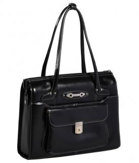 Torba damska biznesowa z miejscem na laptop Wenonah 15,4" Black McKlein