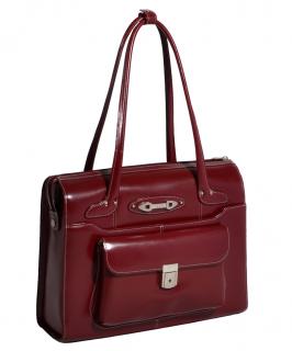 Torba damska biznesowa z miejscem na laptop Wenonah 15,4" Red McKlein