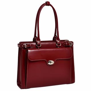 Torba damska biznesowa z miejscem na laptop WINNETKA Red McKlein