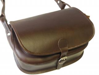 Torba  myśliwska listonoszka, skóra juchtowa 0405 Brown