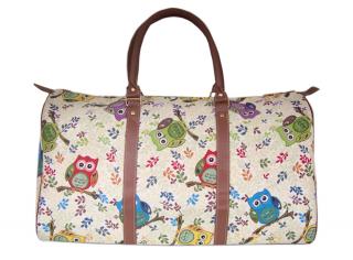 TORBA PODRÓŻNA Vintage z Gobelinu W STYLU ORIENTALNYM TP-27527-Hibou
