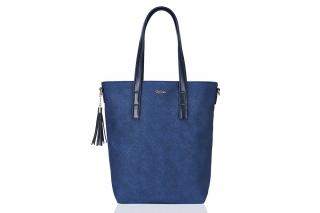 Torebka typu shopper, MILTON ML02, granatowa