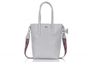Torebka typu shopper, MILTON ML02, jasnoszara
