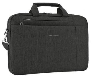 Wodoodporna torba na laptopa 15,6", teczka biznesowa firmy KROSER TAM-2801D ciemno szary
