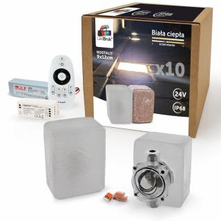 10x LedBruk Nostalit KN912 Biała Ciepła 9X12X6 cm