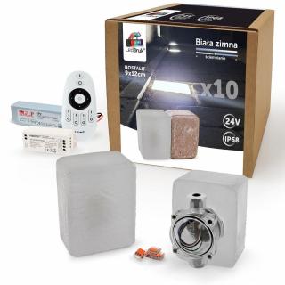 10x LedBruk Nostalit KN912 Biała Zimna 9X12X6 cm