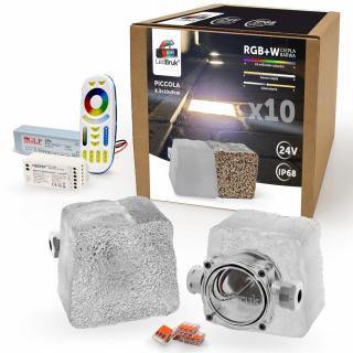 10x LedBruk Piccola duża RGBW BC zasilacz +sterow.