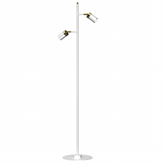 Lampa podłogowa JOKER WHITE/GOLD 2xGU10