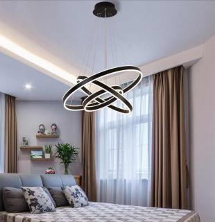 Lampa Ring czarna LED 80x60x40 250Watt L124