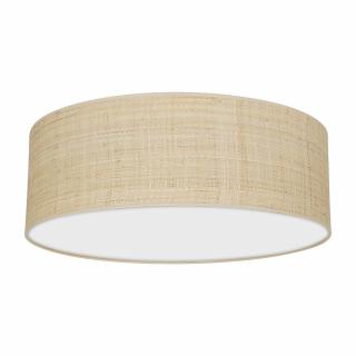 Lampa sufitowa MARSHALL WHITE / RATTAN 3xE27 Ø50cm