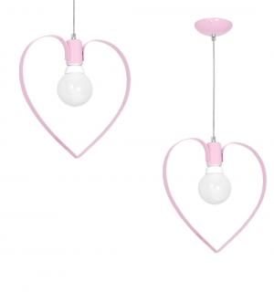 Lampa wisząca AMORE PINK 1xE27