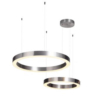 Lampa wisząca CIRCLE 40+60 LED nikiel