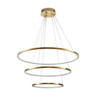 Lampa wisząca SLIM 40+60+80cm LED złota