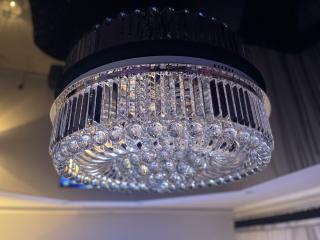 Nowoczesny plafon kryształowy 80cm - K319
