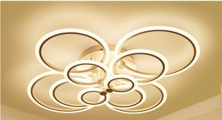 Plafon LED z pilotem 110cm  200Watt - P304 plafon led pierścienie