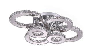 Plafon Ring kryształowy, 6 obręczy - 85cm -  K226