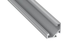 PROFIL ALUMINIOWY NAROŻNY SREBRNY TYP C 1m + KLOSZ MLECZNY