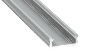 PROFIL ALUMINIOWY SREBRNY TYP D 1m + KLOSZ MLECZNY