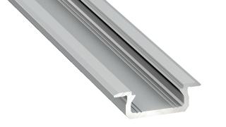 PROFIL ALUMINIOWY SREBRNY TYP Z 1m + KLOSZ MLECZNY