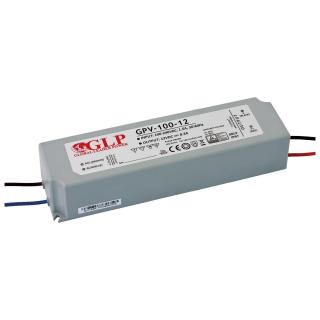 Zasilacz LED GLP 100W 12V 12 8,3A IP67 Plastik
