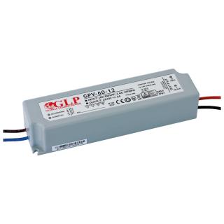 Zasilacz LED GLP 60W 12V 5,0A IP67 Plastik