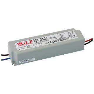 Zasilacz LED GLP 72W 12V 6A IP67 Plastik