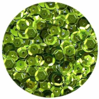 Cekiny dekoracyjne 8mm BREWIS 10g jasnozielone